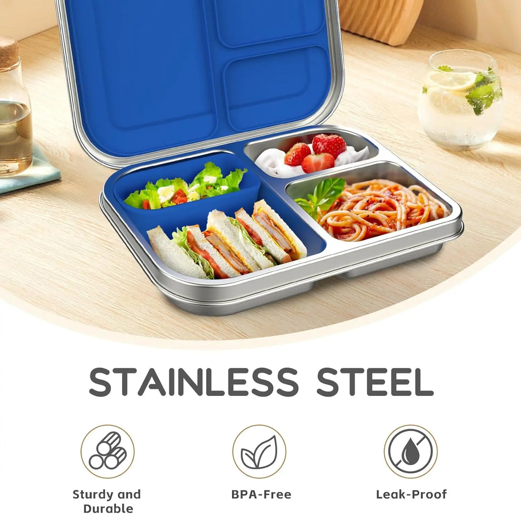 PAWTONG Stainless Steel Kids Bento Lunch Box
