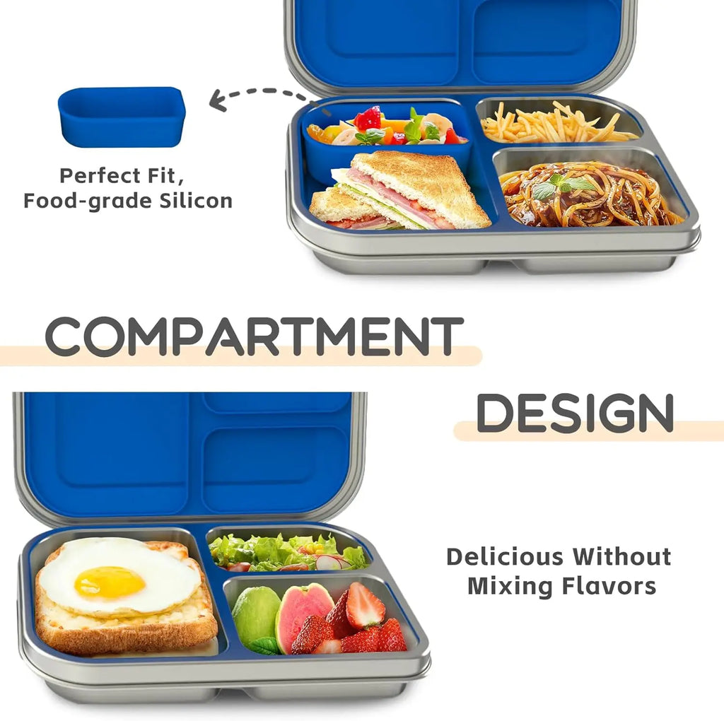 PAWTONG Stainless Steel Kids Bento Lunch Box